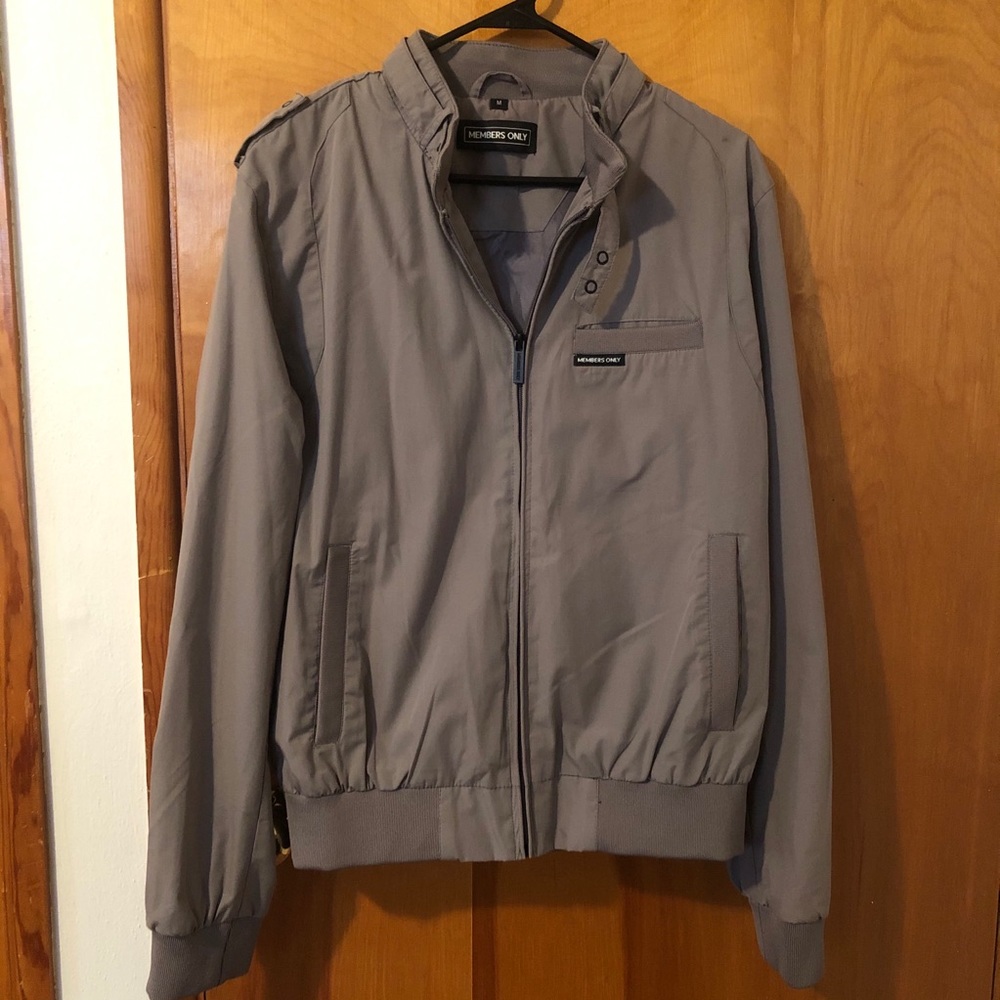 Grey Members Only Jacket